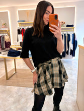 Load image into Gallery viewer, CHECKED TIE FRONT OVERLAY MINI SKORT