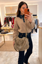 Load image into Gallery viewer, PLUSH FAUX FUR DUAL STRAP BAG