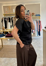 Load image into Gallery viewer, SCULPTED SPLIT SLEEVE ASYMMETRIC SCUBA TOP