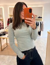 Load image into Gallery viewer, FLEECE LINED LONG SLEEVE BASIC TOP - grey