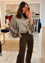 Load image into Gallery viewer, SATIN BATWING TOP - mushroom