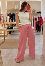 Load image into Gallery viewer, RED STRIPE POCKET TROUSERS