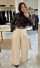 Load image into Gallery viewer, CREAM CORDUROY WIDE LEG TROUSERS