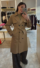 Load image into Gallery viewer, CAMEL MID LENGTH BELTED MAC