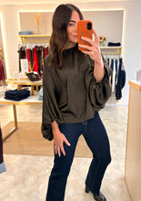 Load image into Gallery viewer, SATIN BATWING TOP - brown