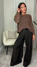 Load image into Gallery viewer, MOCHA HOLE KNIT