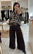 Load image into Gallery viewer, BROWN CORDUROY WIDE LEG TROUSERS
