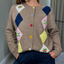Load image into Gallery viewer, THE ARGYLE KNIT CARDIGAN