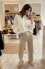 Load image into Gallery viewer, POLKA DOT FRILL BLOUSE