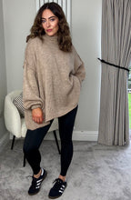 Load image into Gallery viewer, OATMEAL OVERSIZED KNIT JUMPER