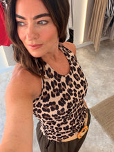 Load image into Gallery viewer, ANIMAL PRINT HALTER NECK VEST