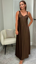Load image into Gallery viewer, THE ESPRESSO SATIN MAXI