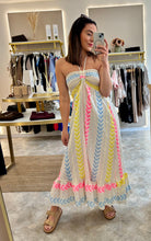 Load image into Gallery viewer, NEON CHEVRON MAXI DRESS