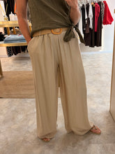 Load image into Gallery viewer, SUMMER BELTED WIDE LEG TROUSERS - beige