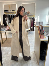 Load image into Gallery viewer, CREAM RELAXED LONGLINE COATIGAN