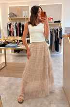 Load image into Gallery viewer, TULLE MAXI SKIRT-latté