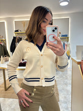 Load image into Gallery viewer, SAILOR COLLAR BUTTON KNIT