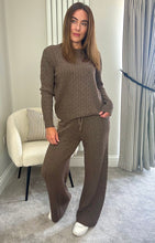 Load image into Gallery viewer, CHOCOLATE CABLE KNIT COORD