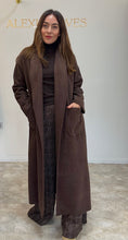 Load image into Gallery viewer, BROWN RELAXED LONGLINE COATIGAN