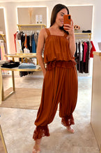 Load image into Gallery viewer, RUST LACE TRIM BLOOMER COORD