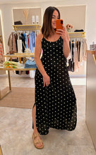 Load image into Gallery viewer, BLACK POLKA DOT CAMI DRESS