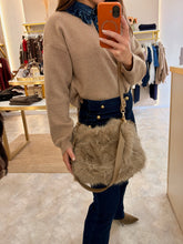 Load image into Gallery viewer, PLUSH FAUX FUR DUAL STRAP BAG