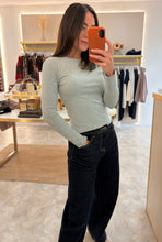 Load image into Gallery viewer, FLEECE LINED LONG SLEEVE BASIC TOP - grey