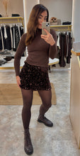 Load image into Gallery viewer, BROWN SEQUIN SKORT