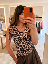Load image into Gallery viewer, ANIMAL PRINT HALTER NECK VEST