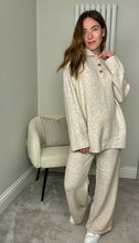 Load image into Gallery viewer, OATMEAL COLLAR KNIT LOUNGE SET