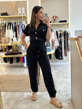 Load image into Gallery viewer, BLACK UTILITY JUMPSUIT
