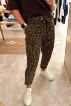 Load image into Gallery viewer, ANIMAL PRINT DRAWSTRING WAIST MOM JOGGER JEANS