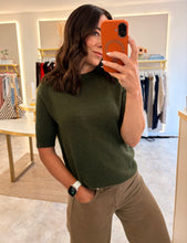 Load image into Gallery viewer, KHAKI SHORT SLEEVE KNIT