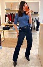 Load image into Gallery viewer, DENIM BLUE SHORT SLEEVE KNIT