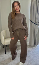 Load image into Gallery viewer, CHOCOLATE CABLE KNIT COORD