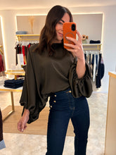 Load image into Gallery viewer, SATIN BATWING TOP - brown