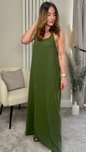 Load image into Gallery viewer, KHAKI CAMI DRESS