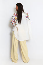 Load image into Gallery viewer, CREAM EMBROIDERED TRIBAL SHIRT