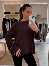 Load image into Gallery viewer, HEART BUTTON BACK KNIT