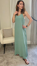 Load image into Gallery viewer, SAGE GREEN CAMI DRESS