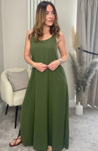 Load image into Gallery viewer, KHAKI CAMI DRESS