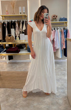 Load image into Gallery viewer, SOFT DRAPE V NECK MAXI DRESS