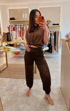 Load image into Gallery viewer, HAREM STYLE LACE TROUSERS - brown