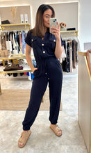 Load image into Gallery viewer, NAVY UTILITY JUMPSUIT
