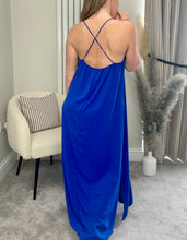 Load image into Gallery viewer, COBALT BLUE CAMI DRESS