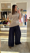 Load image into Gallery viewer, SCULPTED SPLIT SLEEVE ASYMMETRIC SCUBA TOP