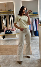 Load image into Gallery viewer, H BUCKLE DETAIL FINE KNIT TOP