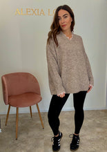 Load image into Gallery viewer, OATMEAL LACE DETAIL KNIT