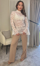 Load image into Gallery viewer, LACE BELL SLEEVE TOP
