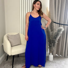 Load image into Gallery viewer, COBALT BLUE CAMI DRESS